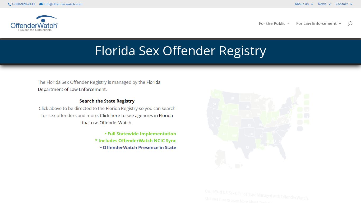 Florida Sex Offender Registry - Search for Sex Offenders